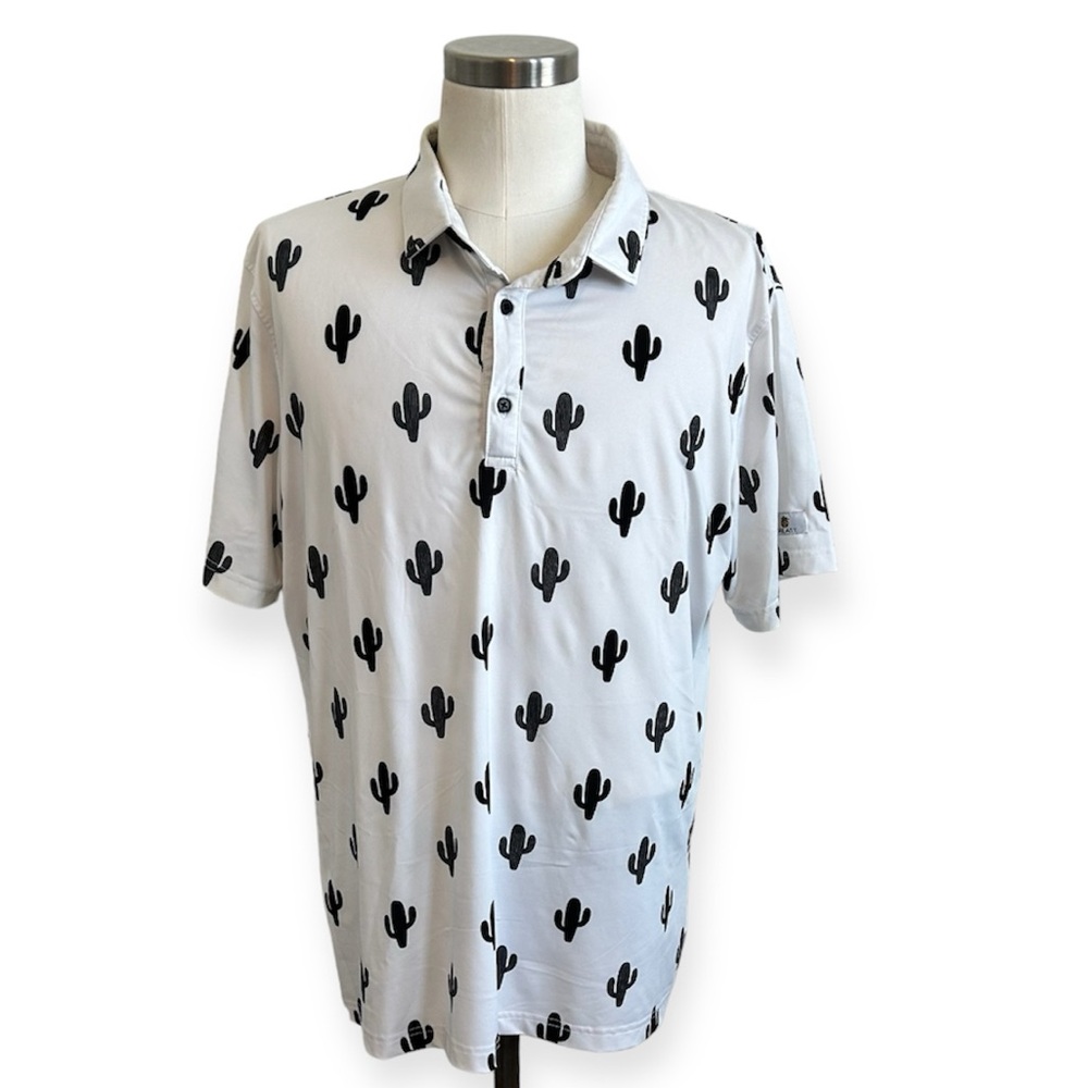 For the birds Breasy men’s XL cactus polo shirt